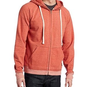 Lucky Brand Mens orange zip up hoodie